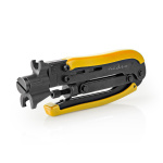 Nedis Antenna Cable Installation Tool | Crimp Plier Tool | Black / Yellow | ABS / Steel Nedis Antenna Cable Installation Tool | Crimp Plier Tool | Black / Yellow | ABS / Steel