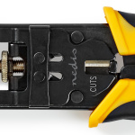 Nedis Antenna Cable Installation Tool | Crimp Plier Tool | Black / Yellow | ABS / Steel
