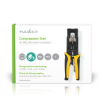 Nedis Antenna Cable Installation Tool | Crimp Plier Tool | Black / Yellow | ABS / Steel