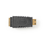 Nedis HDMI™ Adapter | HDMI™ Mini Connector | HDMI™ Output | Gold Plated | Straight | ABS | Black | 1 pcs | Blister Nedis HDMI™ Adapter | HDMI™ Mini Connector | HDMI™ Output | Gold Plated | Straight | ABS | Black | 1 pcs | Blister