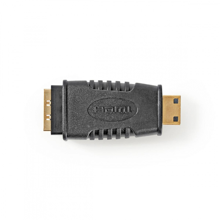 Nedis HDMI™ Adapter | HDMI™ Mini Connector | HDMI™ Output | Gold Plated | Straight | ABS | Black | 1 pcs | Blister Nedis HDMI™ Adapter | HDMI™ Mini Connector | HDMI™ Output | Gold Plated | Straight | ABS | Black | 1 pcs | Blister
