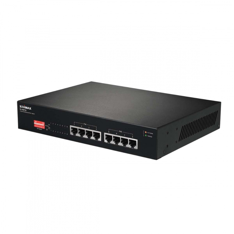 Edimax Long Range 8-Port Gigabit PoE+ Switch with DIP Switch