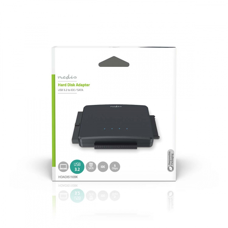 Nedis Hard Disk Adapter | USB 3.2 Gen1 | 2.5 / 3.5  Nedis Hard Disk Adapter | USB 3.2 Gen1 | 2.5 / 3.5