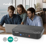 Nedis HDMI™ Converter | 1x USB-C™ / 2x HDMI™ Input | 1x HDMI™ Output | 1-way | 4K@60Hz | 18 Gbps | ABS | Anthracite Nedis HDMI™ Converter | 1x USB-C™ / 2x HDMI™ Input | 1x HDMI™ Output | 1-way | 4K@60Hz | 18 Gbps | ABS | Anthracite