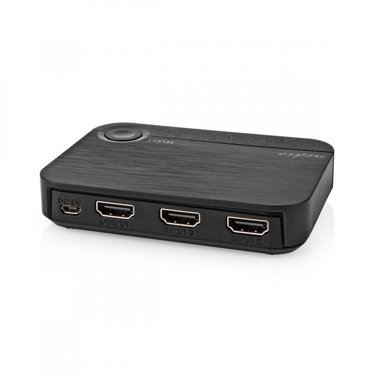 Nedis HDMI™ Converter | 1x USB-C™ / 2x HDMI™ Input | 1x HDMI™ Output | 1-way | 4K@60Hz | 18 Gbps | ABS | Anthracite Nedis HDMI™ Converter | 1x USB-C™ / 2x HDMI™ Input | 1x HDMI™ Output | 1-way | 4K@60Hz | 18 Gbps | ABS | Anthracite