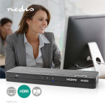 Nedis HDMI™ Converter | USB-C™ Female / 2x HDMI™ Input / 4x USB A Female | 1x HDMI™ Output | 1-way | 4K@60Hz | 18 Gbps | ABS | Anthracite Nedis HDMI™ Converter | USB-C™ Female / 2x HDMI™ Input / 4x USB A Female | 1x HDMI™ Output | 1-way | 4K@60Hz | 18 Gbps | ABS | Anthracite