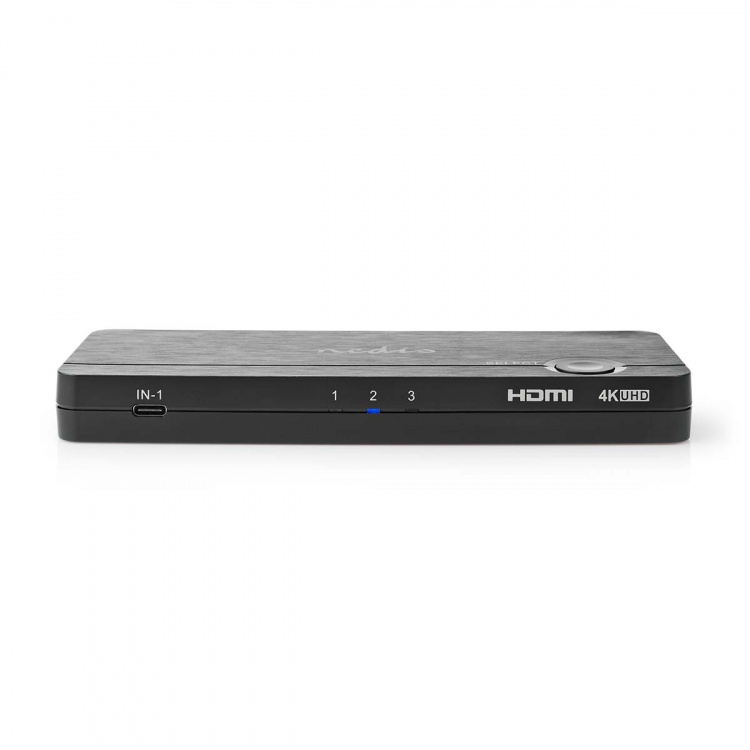Nedis HDMI™ Converter | USB-C™ Female / 2x HDMI™ Input / 4x USB A Female | 1x HDMI™ Output | 1-way | 4K@60Hz | 18 Gbps | ABS | Anthracite Nedis HDMI™ Converter | USB-C™ Female / 2x HDMI™ Input / 4x USB A Female | 1x HDMI™ Output | 1-way | 4K@60Hz | 18 Gbps | ABS | Anthracite