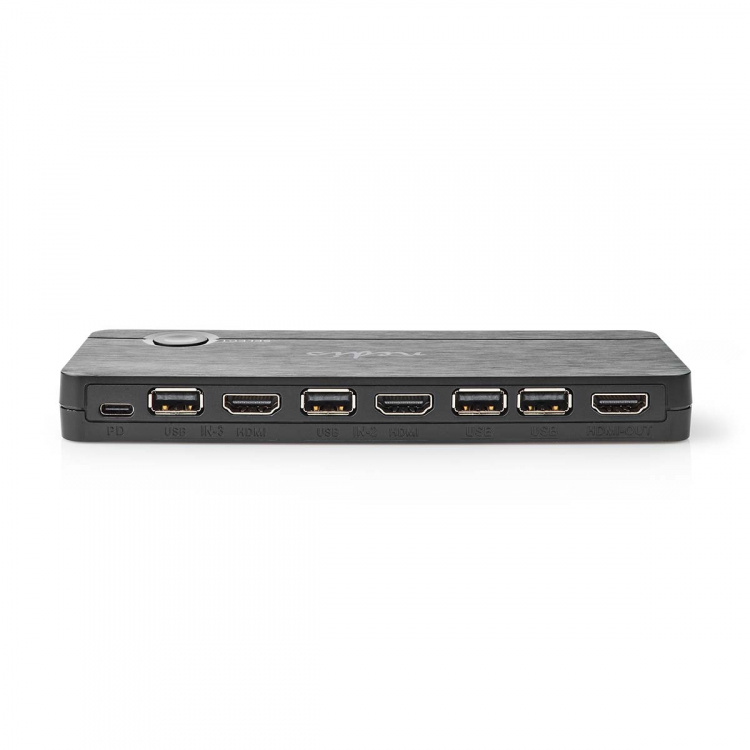 Nedis HDMI™ Converter | USB-C™ Female / 2x HDMI™ Input / 4x USB A Female | 1x HDMI™ Output | 1-way | 4K@60Hz | 18 Gbps | ABS | Anthracite Nedis HDMI™ Converter | USB-C™ Female / 2x HDMI™ Input / 4x USB A Female | 1x HDMI™ Output | 1-way | 4K@60Hz | 18 Gbps | ABS | Anthracite