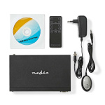 Nedis HDMI™ Matrix Switch | 4 x 4 port(s) | DC Power / 1x RS232 / 4x HDMI™ Input | 4x HDMI™ Output | 4K@60Hz | 18 Gbps | Remote controlled | Metal | Black Nedis HDMI™ Matrix Switch | 4 x 4 port(s) | DC Power / 1x RS232 / 4x HDMI™ Input | 4x HDMI™ Output | 4K@60Hz | 18 Gbps | Remote controlled | Metal | Black