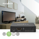 Nedis HDMI™ Switch | 3 port(s) | 3x HDMI™ Input | 1x HDMI™ Output | 8K@60Hz | 45 Gbps | Remote controlled | Aluminium | Anthracite Nedis HDMI™ Switch | 3 port(s) | 3x HDMI™ Input | 1x HDMI™ Output | 8K@60Hz | 45 Gbps | Remote controlled | Aluminium | Anthracite