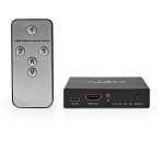 Nedis HDMI™ Switch | 3 port(s) | 3x HDMI™ Input | 1x HDMI™ Output | 8K@60Hz | 45 Gbps | Remote controlled | Aluminium | Anthracite Nedis HDMI™ Switch | 3 port(s) | 3x HDMI™ Input | 1x HDMI™ Output | 8K@60Hz | 45 Gbps | Remote controlled | Aluminium | Anthracite