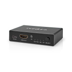Nedis HDMI™ Switch | 3 port(s) | 3x HDMI™ Input | 1x HDMI™ Output | 8K@60Hz | 45 Gbps | Remote controlled | Aluminium | Anthracite Nedis HDMI™ Switch | 3 port(s) | 3x HDMI™ Input | 1x HDMI™ Output | 8K@60Hz | 45 Gbps | Remote controlled | Aluminium | Anthracite