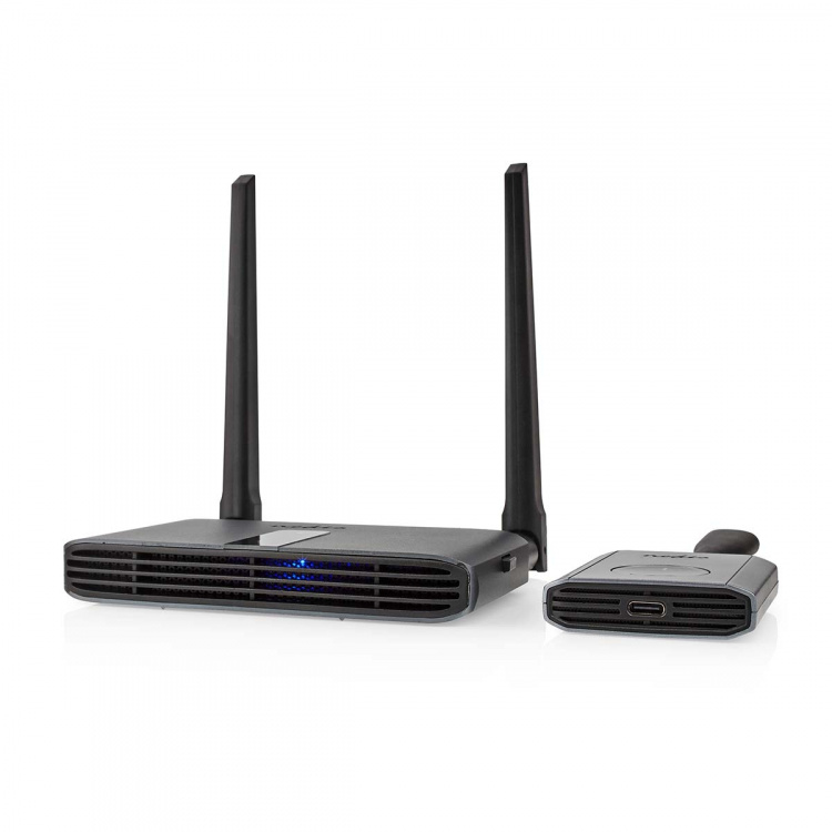 Nedis Wireless HDMI™ Transmitter | Wi-Fi | 2400-5000 MHz | 30.0 m (line of sight) | Maximum resolution: Full HD 1080p | 1.65 Gbps | ABS | Grey Nedis Wireless HDMI™ Transmitter | Wi-Fi | 2400-5000 MHz | 30.0 m (line of sight) | Maximum resolution: Full HD 1080p | 1.65 Gbps | ABS | Grey