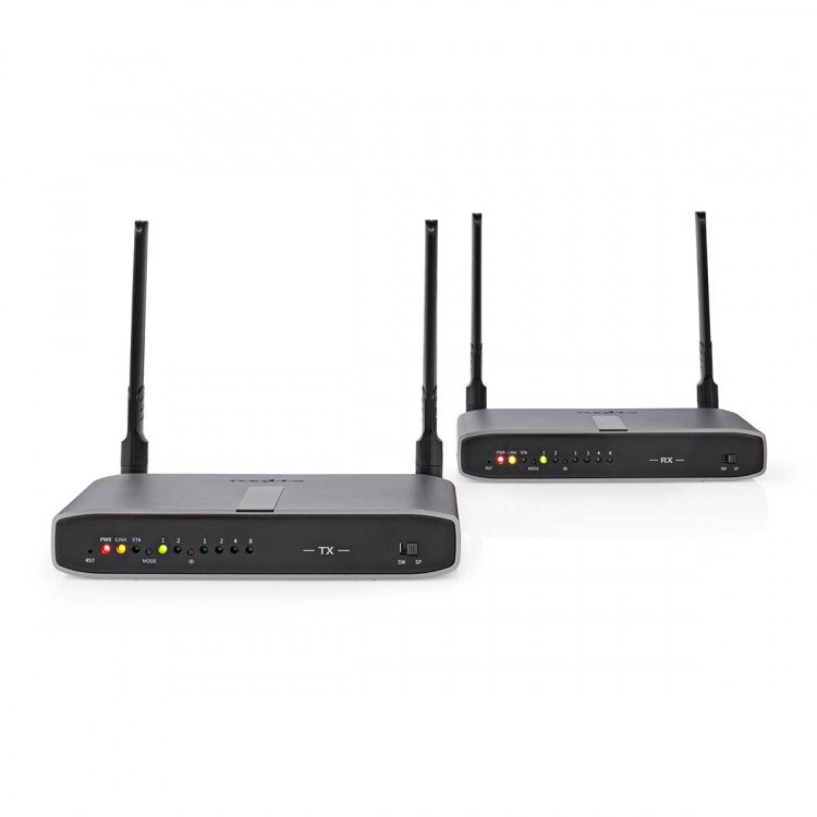 Nedis Wireless HDMI™ Transmitter | Wi-Fi | 5.15 - 5.85 MHz | 100.0 m (line of sight) | Maximum resolution: Full HD 1080p | 6.75 Gbps | IR Return function | ABS | Anthracite Nedis Wireless HDMI™ Transmitter | Wi-Fi | 5.15 - 5.85 MHz | 100.0 m (line of sight) | Maximum resolution: Full HD 1080p | 6.75 Gbps | IR Return function | ABS | Anthracite