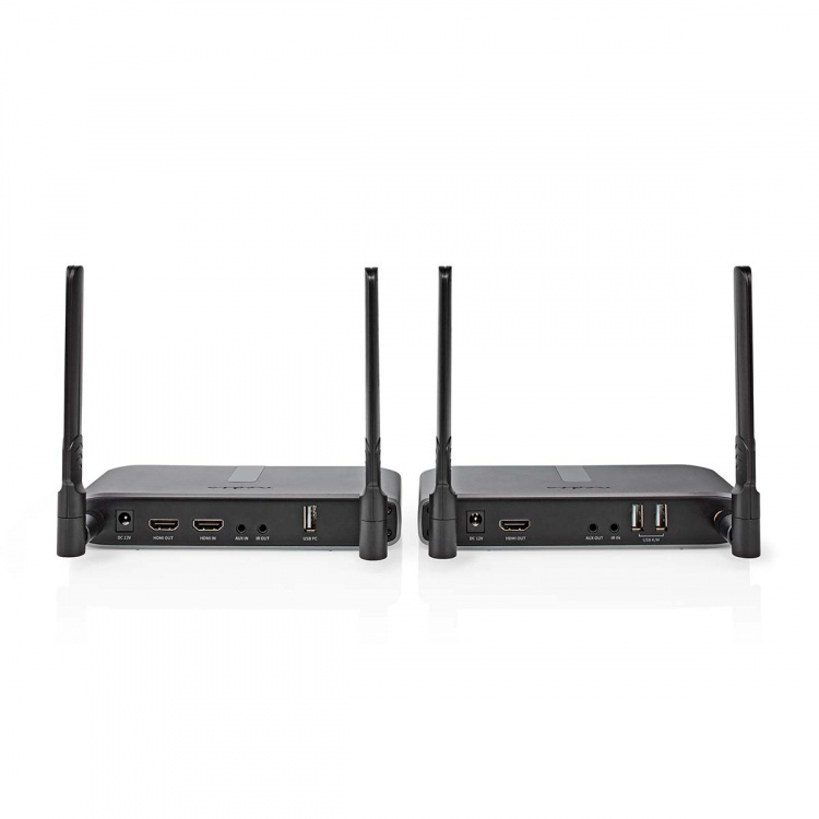 Nedis Wireless HDMI™ Transmitter | Wi-Fi | 5.15 - 5.85 MHz | 100.0 m (line of sight) | Maximum resolution: Full HD 1080p | 6.75 Gbps | IR Return function | ABS | Anthracite Nedis Wireless HDMI™ Transmitter | Wi-Fi | 5.15 - 5.85 MHz | 100.0 m (line of sight) | Maximum resolution: Full HD 1080p | 6.75 Gbps | IR Return function | ABS | Anthracite