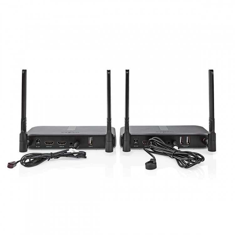 Nedis Wireless HDMI™ Transmitter | Wi-Fi | 5.15 - 5.85 MHz | 100.0 m (line of sight) | Maximum resolution: Full HD 1080p | 6.75 Gbps | IR Return function | ABS | Anthracite Nedis Wireless HDMI™ Transmitter | Wi-Fi | 5.15 - 5.85 MHz | 100.0 m (line of sight) | Maximum resolution: Full HD 1080p | 6.75 Gbps | IR Return function | ABS | Anthracite