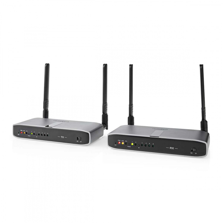 Nedis Wireless HDMI™ Transmitter | Wi-Fi | 5.15 - 5.85 MHz | 100.0 m (line of sight) | Maximum resolution: Full HD 1080p | 6.75 Gbps | IR Return function | ABS | Anthracite Nedis Wireless HDMI™ Transmitter | Wi-Fi | 5.15 - 5.85 MHz | 100.0 m (line of sight) | Maximum resolution: Full HD 1080p | 6.75 Gbps | IR Return function | ABS | Anthracite