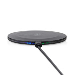 Nedis Wireless Charger | 5 / 7.5 / 10 / 15 W | 2 A | LED-indicator in use | Including cable | USB Type-A | 1.00 m