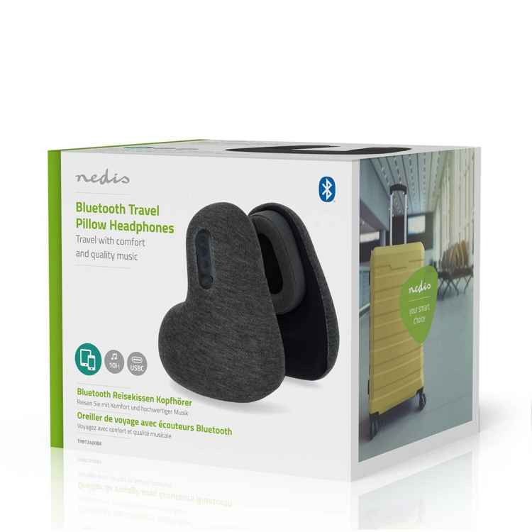 Nedis Wireless Over-Ear Headphones | Battery play time: 11 hrs | Built-in microphone | Press Control | Voice control support | Volume control | Anthracite Nedis Wireless Over-Ear Headphones | Battery play time: 11 hrs | Built-in microphone | Press Control | Voice control support | Volume control | Anthracite