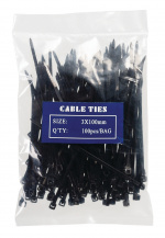 Nedis Cable Ties | 100 mm | 100 pcs | Black