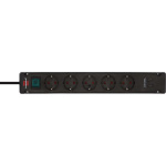Brennenstuhl Bremounta power strip with 2 USB C charging sockets 5x black 3m H05VVF3G1.5