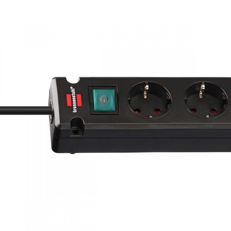 Brennenstuhl Bremounta power strip with 2 USB C charging sockets 5x black 3m H05VVF3G1.5