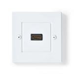 Nedis HDMI™ Wall Box | 1x HDMI™ Female | 4K@60Hz | HDMI™ Output | Black | 18 Gbps | Gold Plated | Box