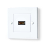 Nedis HDMI™ Wall Box | 1x HDMI™ Female | 4K@60Hz | HDMI™ Output | Black | 18 Gbps | Gold Plated | Box