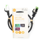 Nedis CAT7 Cable | S/FTP | RJ45 Male | RJ45 Male | 0.50 m | Round | LSZH | Black | Label Nedis CAT7 Cable | S/FTP | RJ45 Male | RJ45 Male | 0.50 m | Round | LSZH | Black | Label