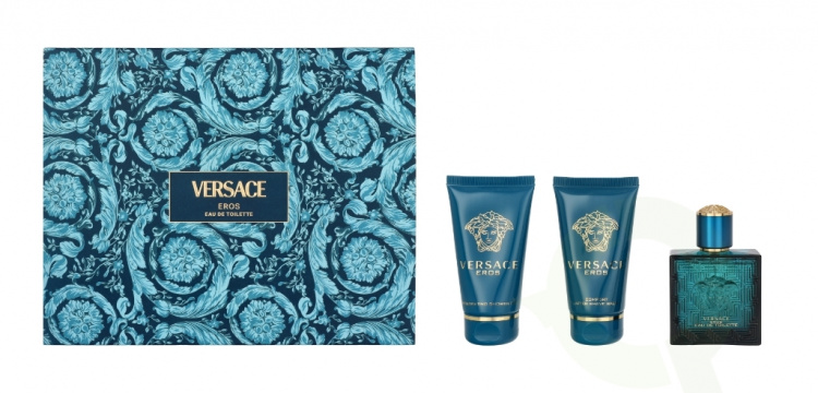 Versace Eros Pour Homme Giftset 150 ml Edt Spray 50ml/Shower Gel 50ml/After Shave Balm 50ml