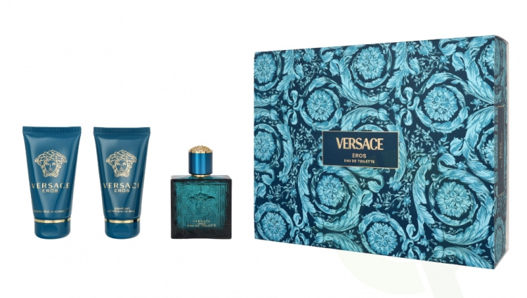 Versace Eros Pour Homme Giftset 150 ml Edt Spray 50ml/Shower Gel 50ml/After Shave Balm 50ml