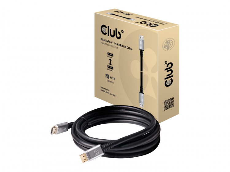 Club 3D 20 pin DisplayPort han -> 20 pin DisplayPort han 4 m