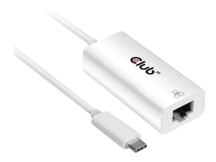 Club 3D nätverksadapter USB-C 3.2 Gen 1 1Gbps kabeldragning