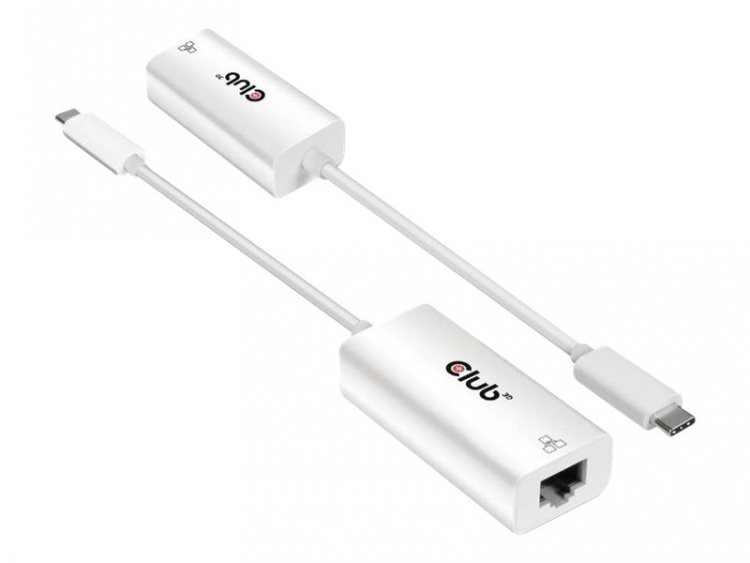 Club 3D nätverksadapter USB-C 3.2 Gen 1 1Gbps kabeldragning