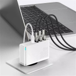 Baseus GaN2 Pro- Fast Charger 2xUSB + 2xUSB-C 100W (White) Baseus GaN2 Pro- Fast Charger 2xUSB + 2xUSB-C 100W (White)