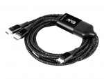 Club 3D USB typ C-kabel 1,83 m svart vit Club 3D USB typ C-kabel 1,83 m svart vit