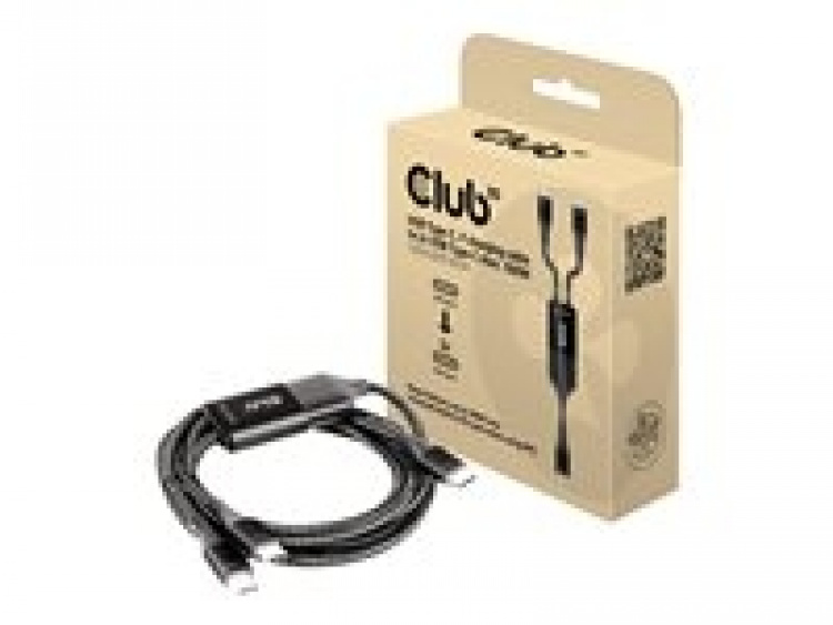 Club 3D USB typ C-kabel 1,83 m svart vit Club 3D USB typ C-kabel 1,83 m svart vit