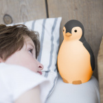 Zazu Pam sleep rhythm music night light, penguin, grey