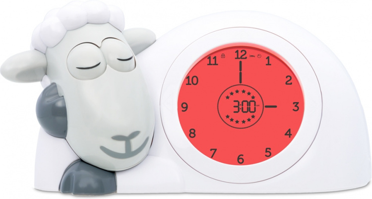 Zazu Sam sleep rhythm alarm clock, sheep, grey
