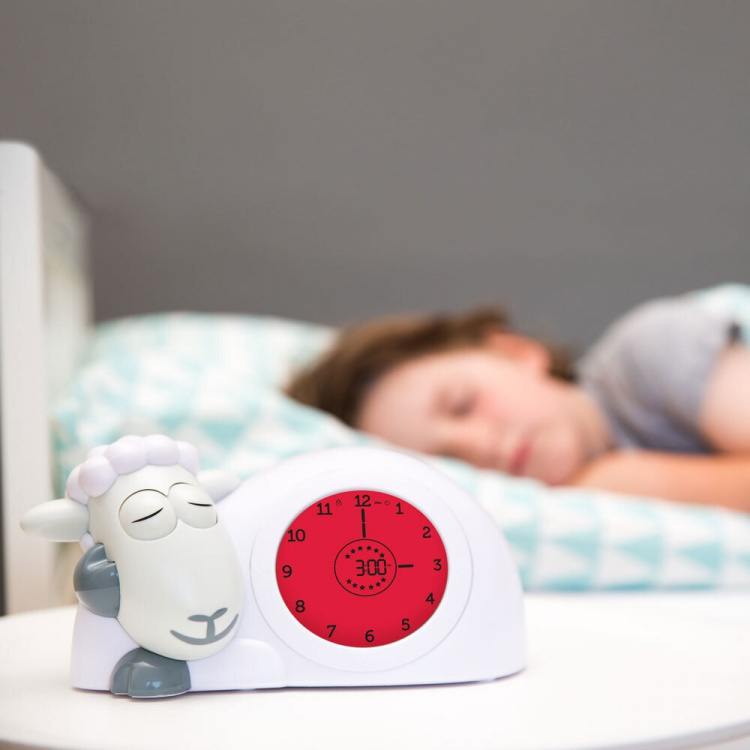 Zazu Sam sleep rhythm alarm clock, sheep, grey