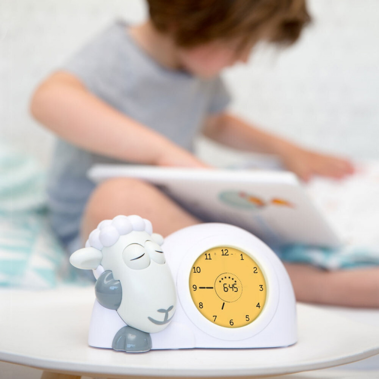 Zazu Sam sleep rhythm alarm clock, sheep, grey
