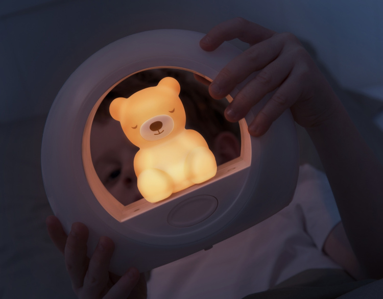 Zazu Billy moon night light, bear, grey Zazu Billy moon night light, bear, grey