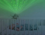 Zazu Wally the Whale projector nightlight, grey