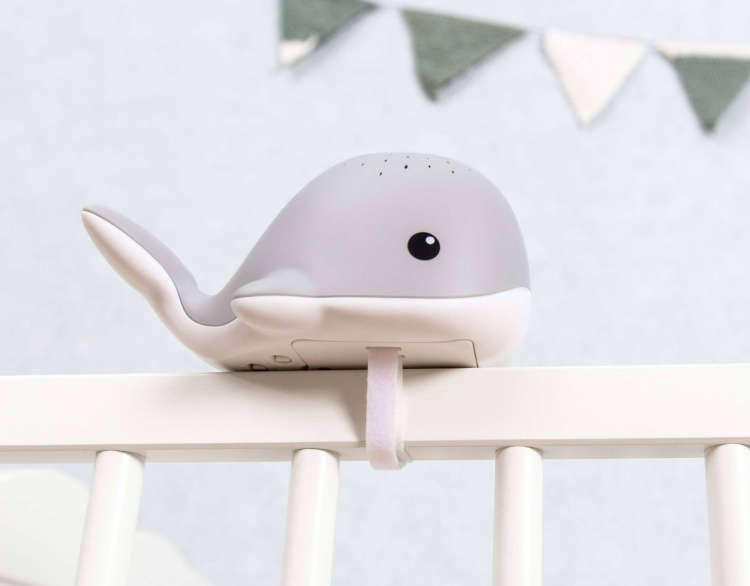 Zazu Wally the Whale projector nightlight, grey