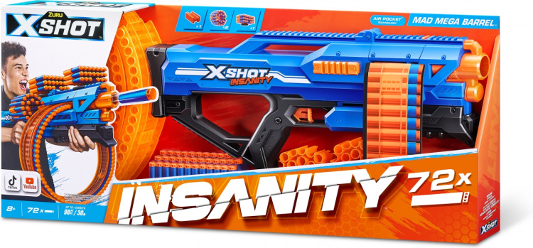 X-Shot Insanity-Mad Mega Barrel - foam gun