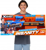 X-Shot Insanity-Motorized Age Fire Gatlin Gun with tripod - foam gun