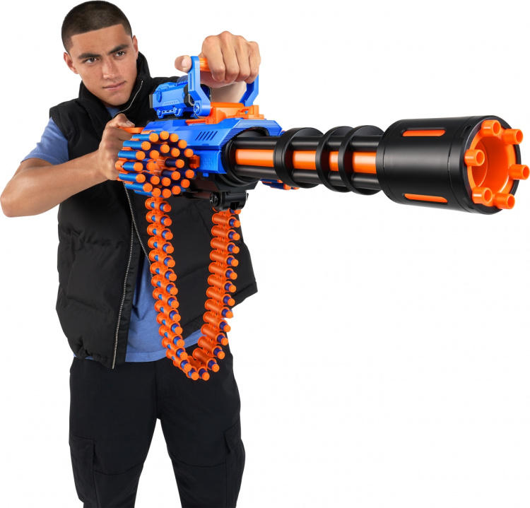 X-Shot Insanity-Motorized Age Fire Gatlin Gun with tripod - foam gun