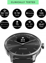 Withings Scanwatch Light smartwatch, 37 mm, black Withings Scanwatch Light smartwatch, 37 mm, black