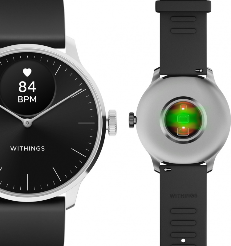 Withings Scanwatch Light smartwatch, 37 mm, black Withings Scanwatch Light smartwatch, 37 mm, black