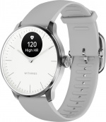 Withings Scanwatch Light smartwatch, 37 mm, white / grey
